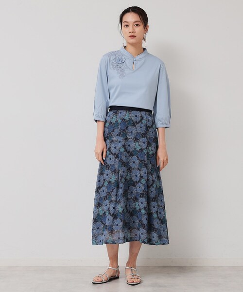 SunaUna（スーナウーナ） スカート 「＆yours project／S〜L」レース柄