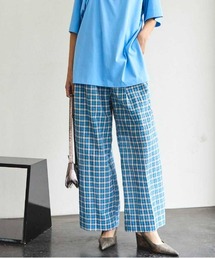 MAISON SPECIAL（メゾンスペシャル） パンツ Multi Plaid Easy Pants