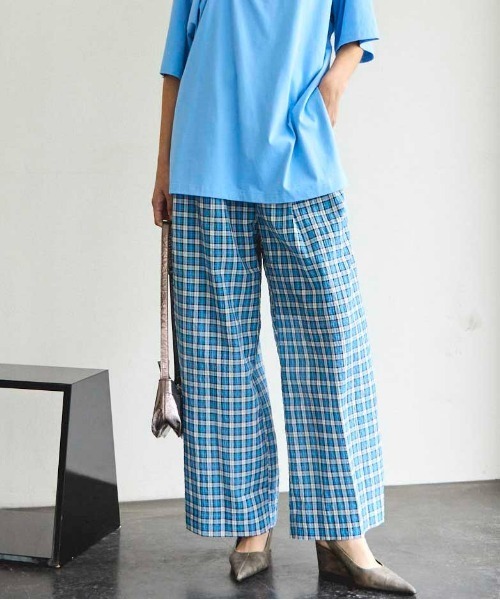 MAISON SPECIAL パンツ Multi Plaid Easy Pants/マルチチェック