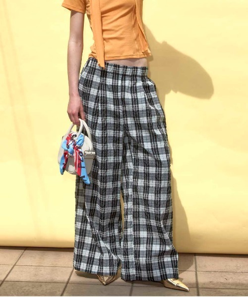 メゾンスペシャルイージーパンツ Embroidery Easy Pants/エンブロイダリーイージーパンツ【MAISON