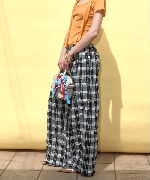maison special チェックパンツ MAISON SPECIAL パンツ Plaid Pattern Easy Pants/チェック