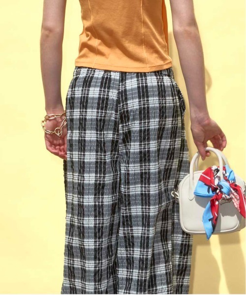 maison special チェックパンツ MAISON SPECIAL パンツ Plaid Pattern Easy Pants/チェック