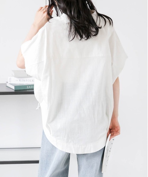 ブラウス シャツ 「TheLoom/ザ ルーム」DRAWSTRING SHIRT：シャツ レディース La-gemme ブラウス シャツ ドローストリングヘムシャツ