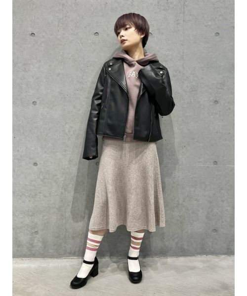 GAP 「GAP」 ライダースジャケット L ブラック レディース