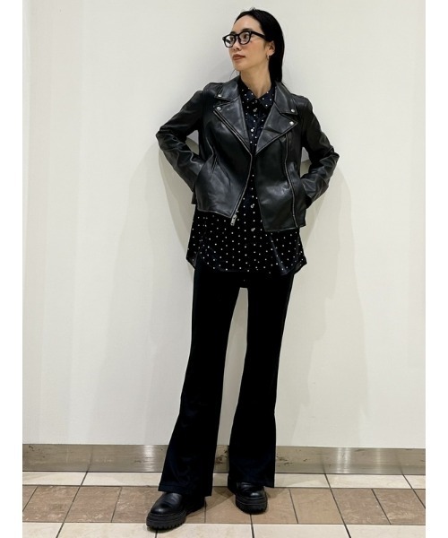 【GAP】レザージャケット 3rdタイプ レディース ブラック サイズS 7d45ed0a870c1bfa39ba3dbb7afd67