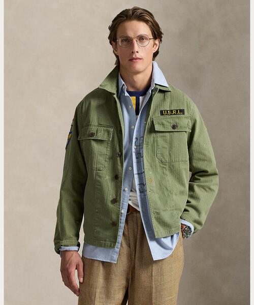 [ラルフローレン]ヘビーウェイトリラックスフィットシャツ POLO RALPH LAUREN シャツ リラックス フィット ヘリンボーン