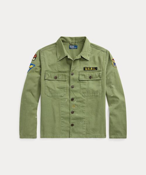 POLO RALPH LAUREN シャツ リラックス フィット ヘリンボーン