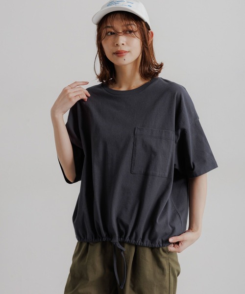 studio CLIP（スタディオクリップ） tシャツ 裾ドロストポケットT