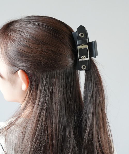 Port（ポート） ヘアクリップ 「 」 ベルトデザイン ブラック ヘア