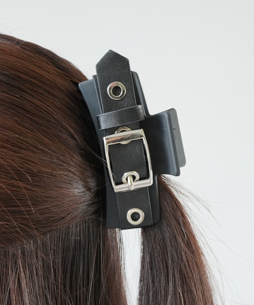 Port（ポート） ヘアクリップ 「 」 ベルトデザイン ブラック ヘア