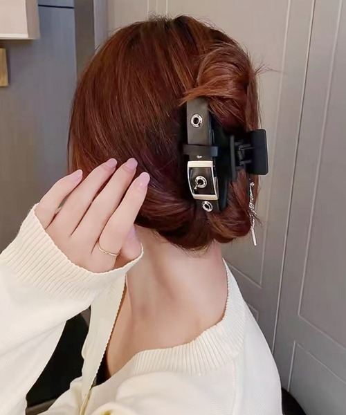 Port（ポート） ヘアクリップ 「 」 ベルトデザイン ブラック ヘア