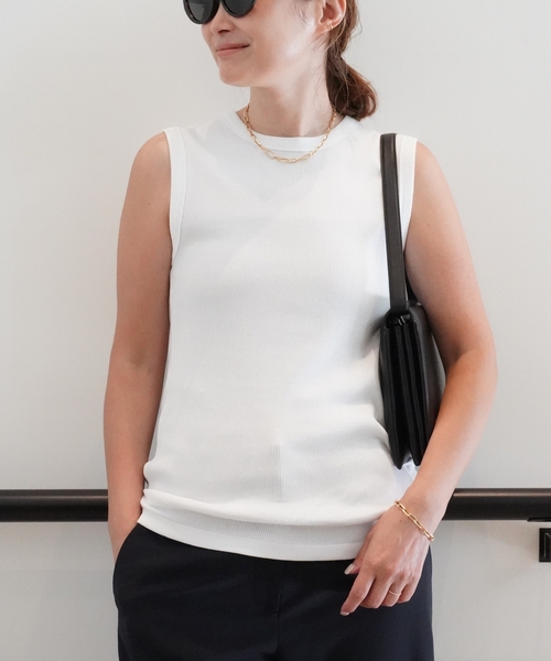 ohochan *dignity Tシャツ 白 Deuxieme Classe tシャツ *追加 dignity sleeveless レディース