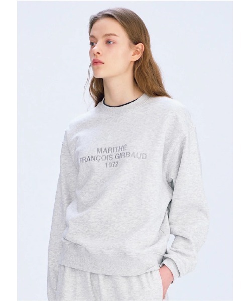 marithe francois girbaud スウェット MARITHE + FRANCOIS GIRBAUD トレーナー スウェット LETTERING