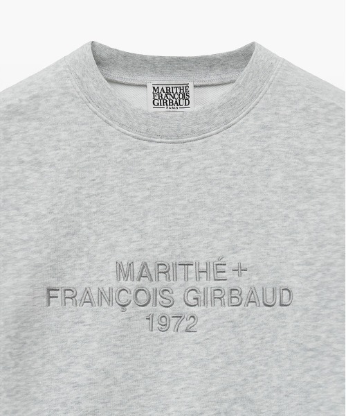 marithe francois girbaudロゴプリント トレーナー MARITHE + FRANCOIS GIRBAUD トレーナー スウェット LETTERING