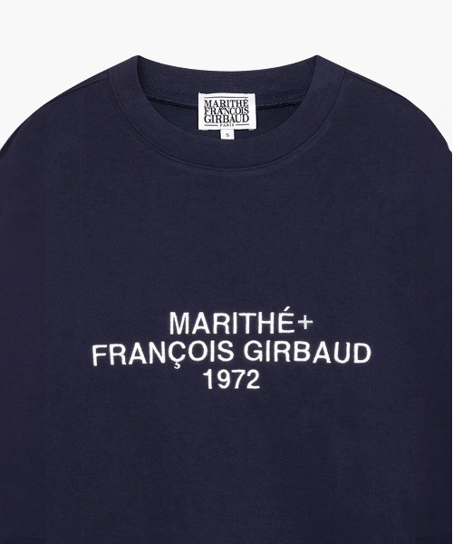 marithe francois girbaudロゴプリント トレーナー MARITHE + FRANCOIS GIRBAUD トレーナー スウェット CLASSIC