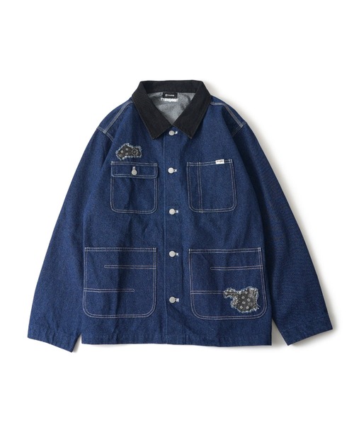 Subciety（サブサエティ） カバーオール Patched coverall メンズ