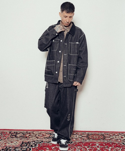Subciety（サブサエティ） カバーオール Patched coverall メンズ