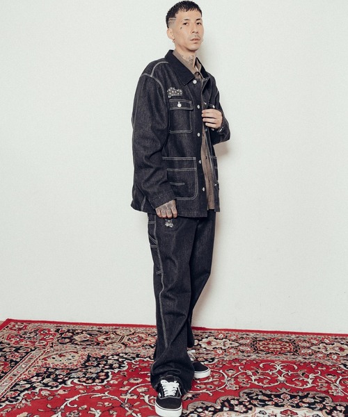 Subciety（サブサエティ） カバーオール Patched coverall メンズ