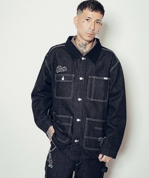 Subciety(サブサエティ) カバーオール Patched coverall メンズ Subciety(サブサエティ) カバーオール Patched coverall メンズ