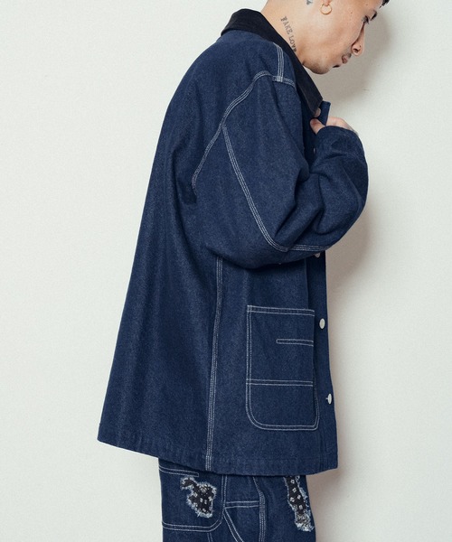 SUBCIETY オーバーオール Subciety（サブサエティ） カバーオール Patched coverall メンズ