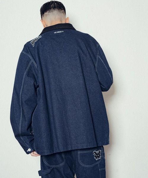 Subciety（サブサエティ） カバーオール Patched coverall メンズ