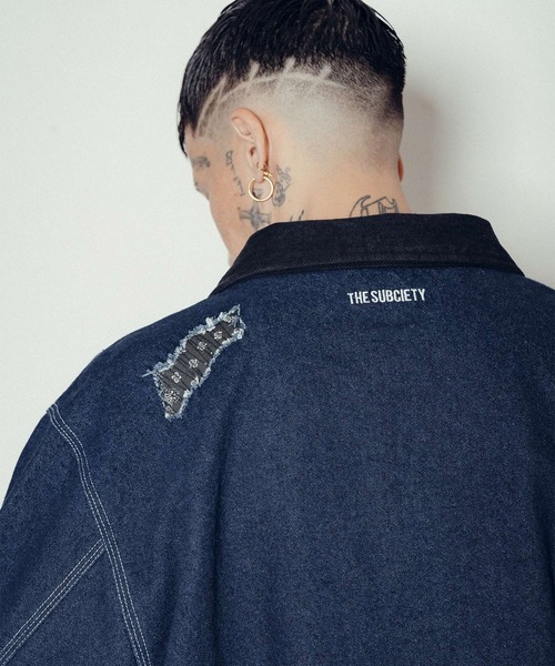 Subciety（サブサエティ） カバーオール Patched coverall メンズ