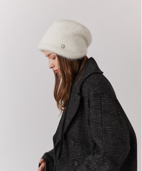 Chapeau d' O（シャポードオー） 帽子 ハット Lame Angora Hood