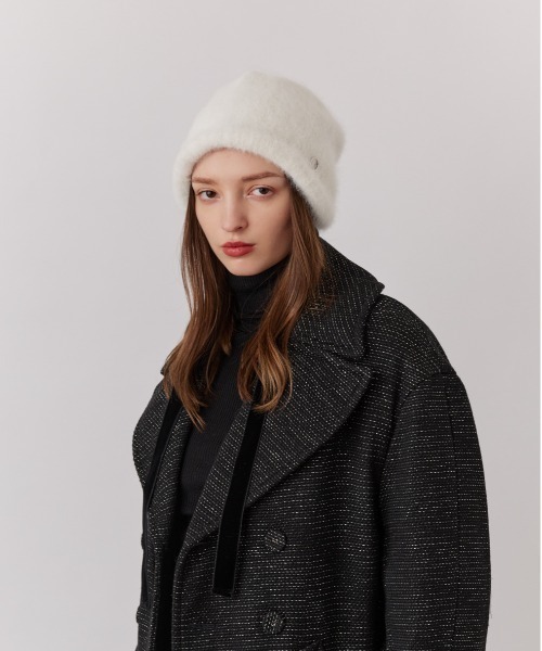 Chapeau d' O（シャポードオー） 帽子 ハット Lame Angora Hood