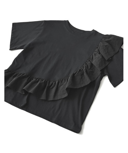 Re:EDIT（リエディ） tシャツ 半袖 「接触冷感」「UVカット」異素材