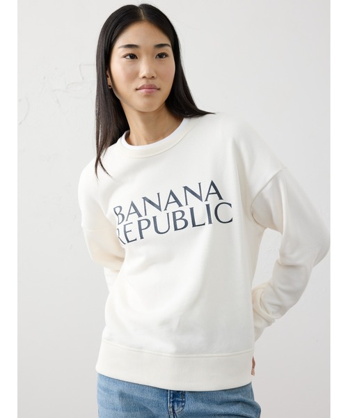BANANA REPUBLIC バナナリパブリックパフスリーブ スウェットシャツ セール】パフスリーブ スウェットシャツ（スウェット）｜BANANA