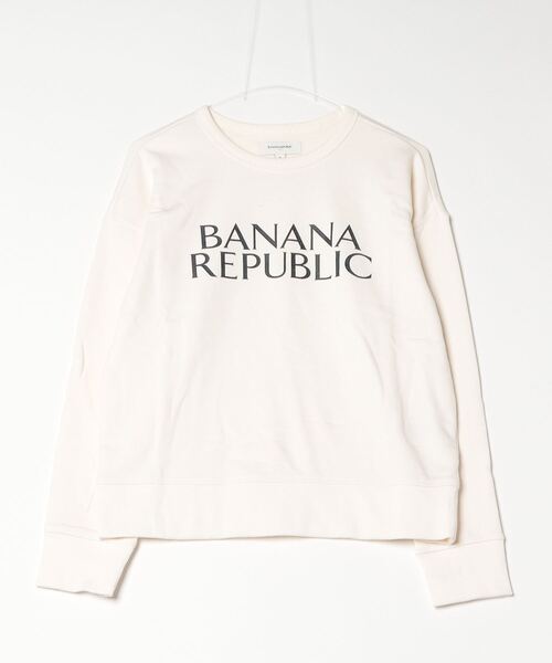 トレーナー スウェット BANANA REPUBLIC FACTORY STORE　　日本限定 ロゴスウェットシャツ トレーナー レディースの画像