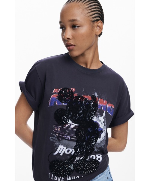Desigual（デシグアル） tシャツ ミッキーマウススパンコールTシャツ