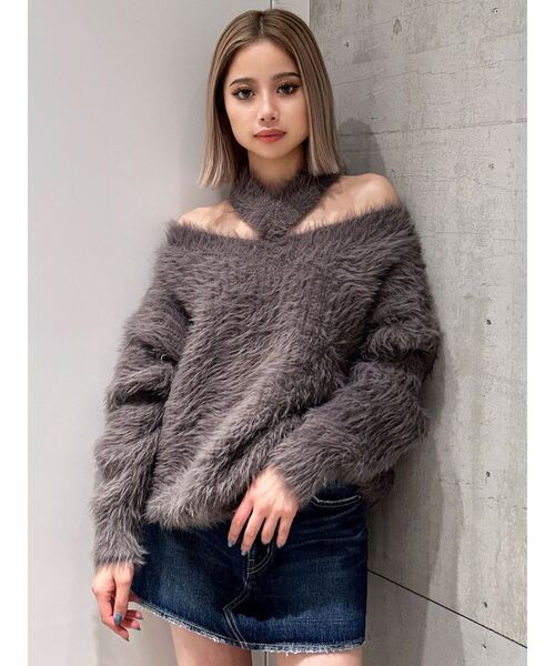 GYDA（ジェイダ） ニット セーター 2WAYシャギーチョーカーニット
