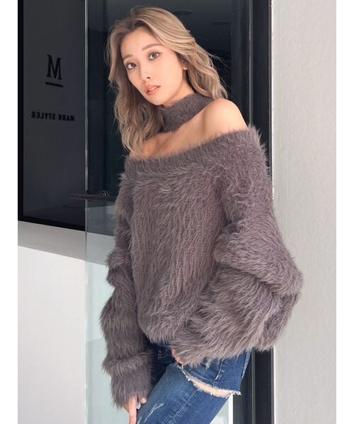 GYDA（ジェイダ） ニット セーター 2WAYシャギーチョーカーニット