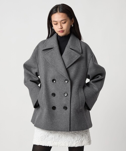 マ*ル様 SOFTYPHEN ピーコート EMMEL REFINES（エメル リファインズ） ピーコート pコート 「EMMEL