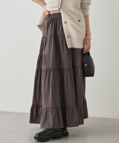 Loungedress（ラウンジドレス） スカート ギャザーティアードスカート