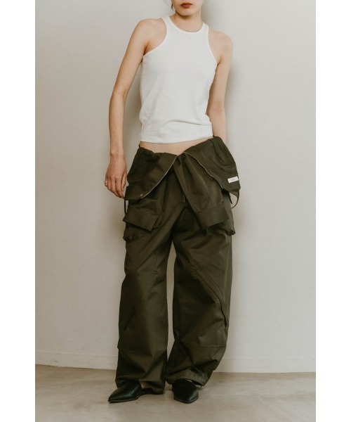 サロペット・オーバーオール・オールインワン Knuth Marf / lace up all in one / beige サロペット・オーバーオール・オールインワン Knuth Marf / lace