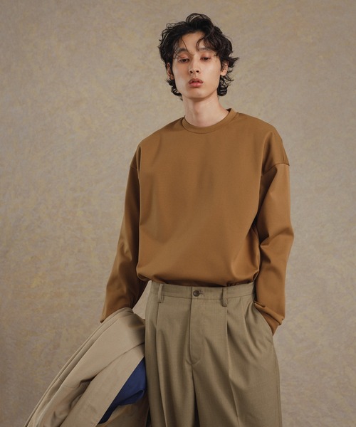 「ADAM ET ROPE'」 長袖Tシャツ M グレー メンズ