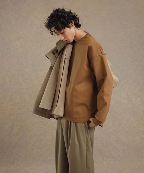 「ADAM ET ROPE'」 長袖Tシャツ M グレー メンズ