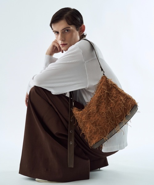 ショルダーバッグ By-color fringe multi way bag / バイカラー 