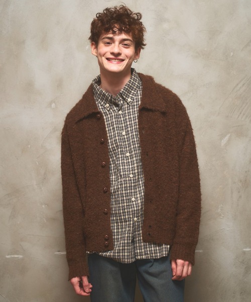 Zooodle カーディガン Knit Polo Cardigan - ニットポロカーディガン