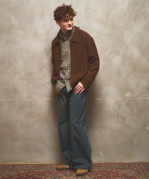 Zooodle カーディガン Knit Polo Cardigan - ニットポロカーディガン