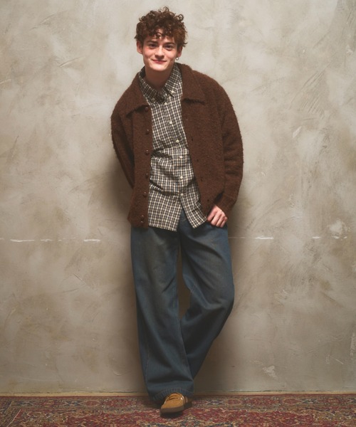 Zooodle カーディガン Knit Polo Cardigan - ニットポロカーディガン