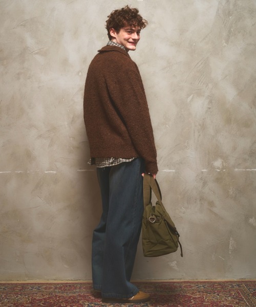 Zooodle カーディガン Knit Polo Cardigan - ニットポロカーディガン