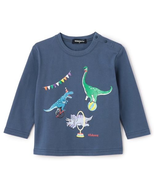 kladskap（クレードスコープ） tシャツ サーカスザウルス/恐竜長袖T