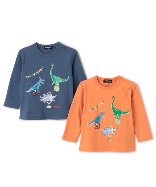 kladskap（クレードスコープ） tシャツ サーカスザウルス/恐竜長袖T