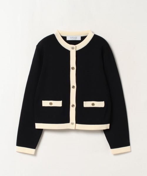 LOULOU WILLOUGHBY（ルルウィルビー） ニットカーディガン 2 ブラック