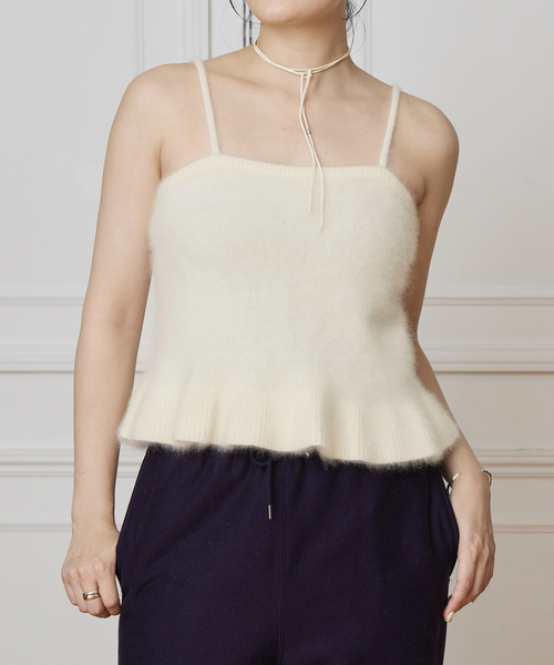 IENA LA BOUCLE ファーニットキャミソール IENA LA BOUCLE（イエナラブークル） キャミソール ファーニット