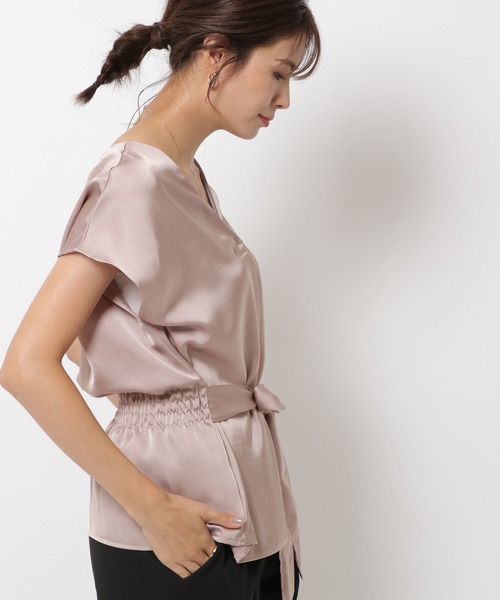 「BABYLONE」 半袖ブラウス 38 ピンク レディース_画像3