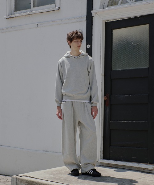 Regen Glanz スウェットパンツ ジャージ curve design tuck sweatpants